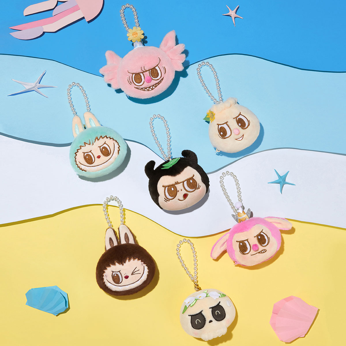 The Monsters - Labubu (100% genuine from PopMart) Party Series-Reversible Plush Blind Box 