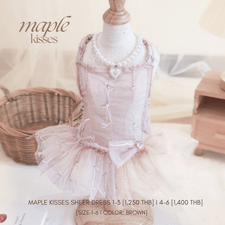 Maple Kisses Pet Sheer Dress