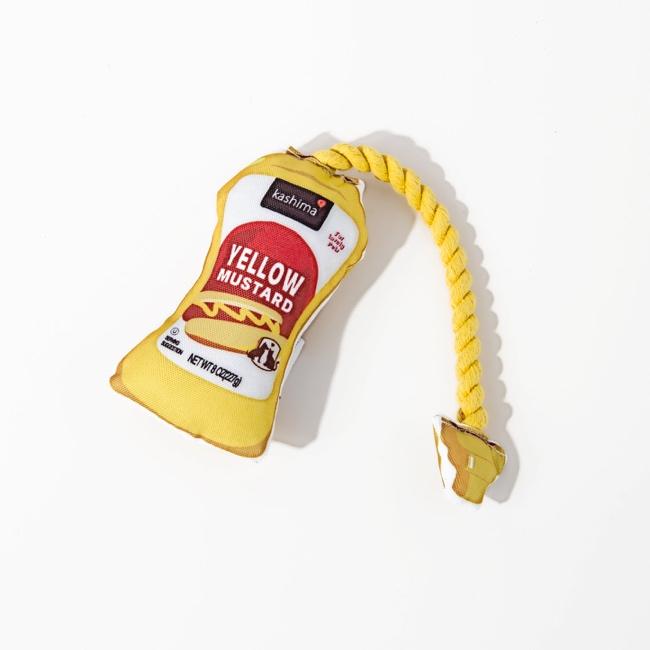Kashima Yellow Mustard Sauce Shaped Pet Toys