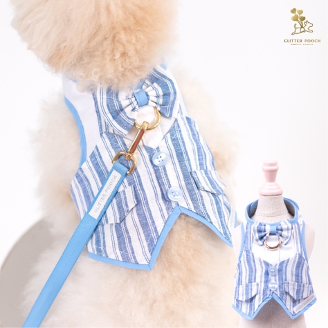 GP0125 - Mr. Gentleman Vest Ocean Stripes